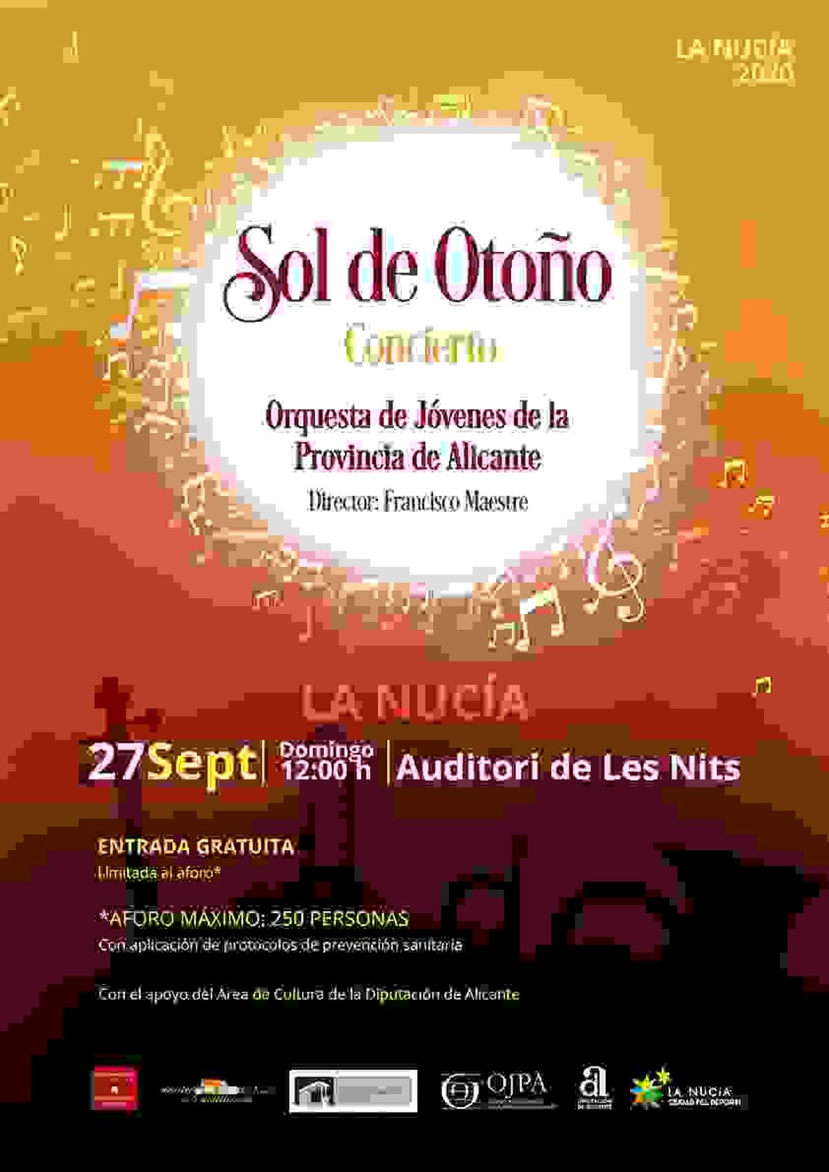 Concierto al aire libre y gratuito de la Orquesta de Jóvenes de Alicante  este domingo