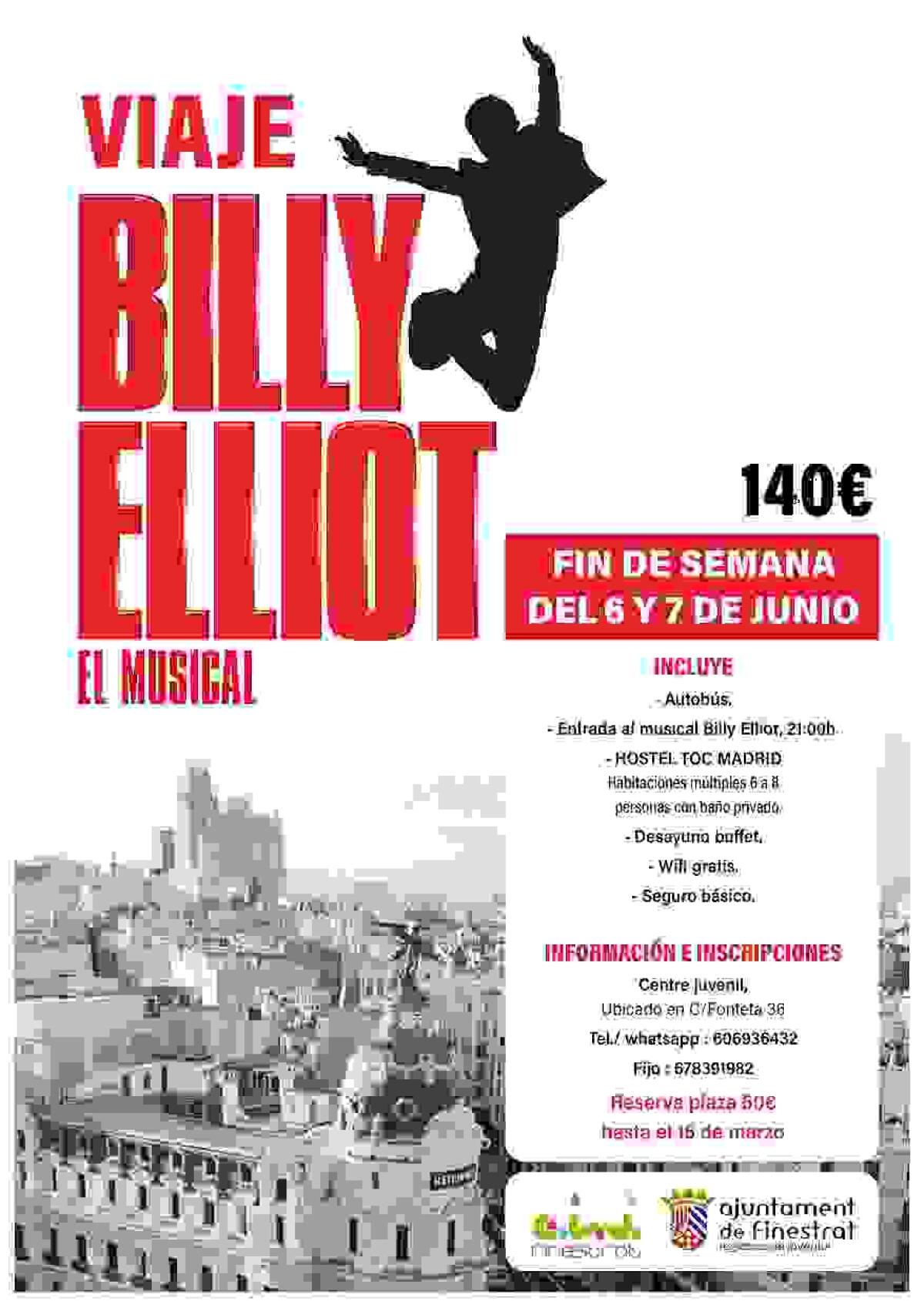 La concejalía de Juventud de Finestrat organiza una visita a Madrid para ver el musical “Billy Elliot”