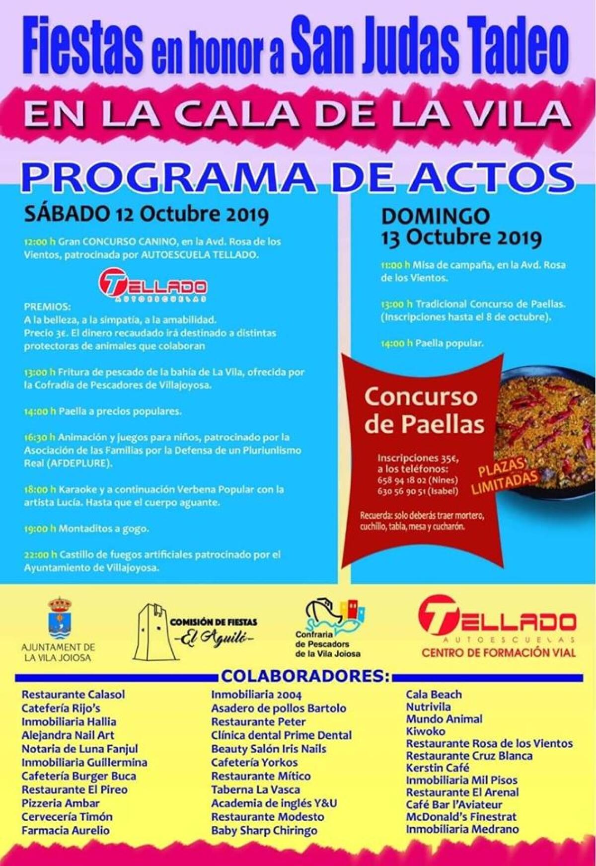 Agenda cultural Benidorm y Comarca, del 07/10 al 13/10/19