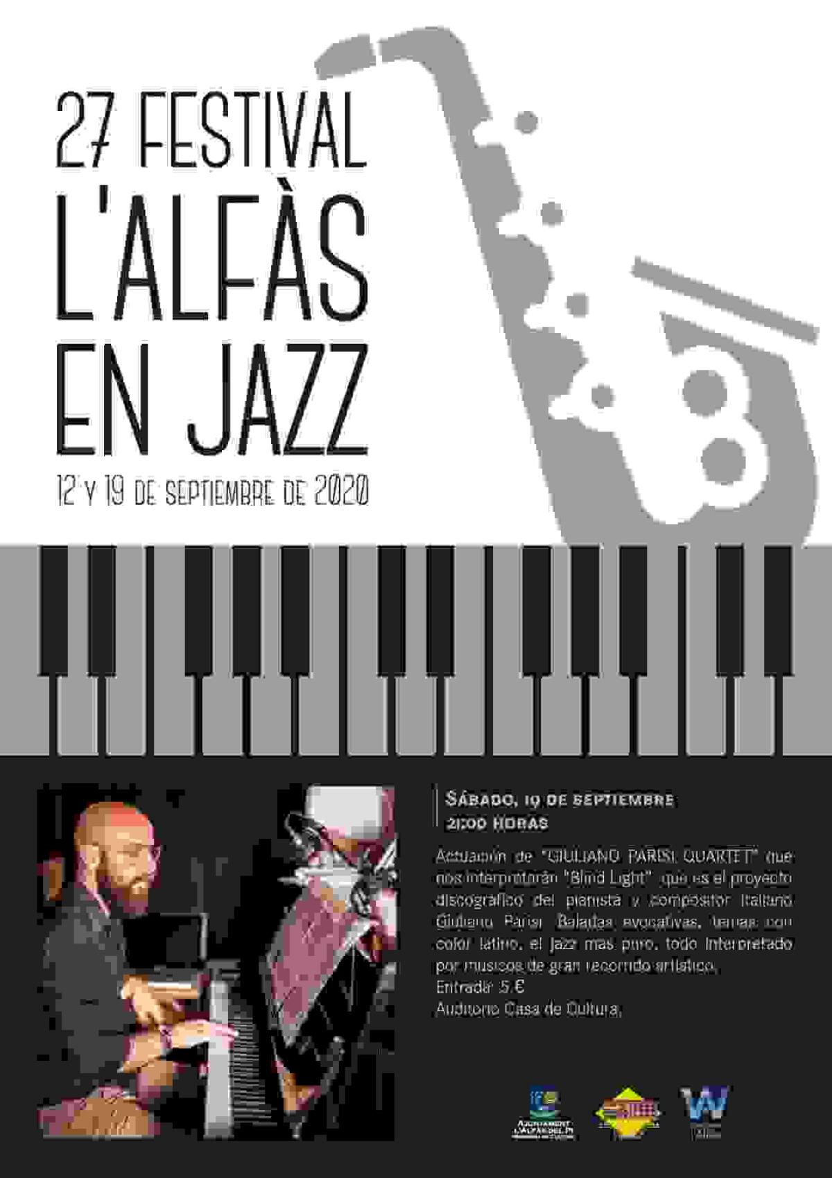 Nueva cita para los amantes del Jazz este sábado en la Casa de Cultura de l’Alfàs