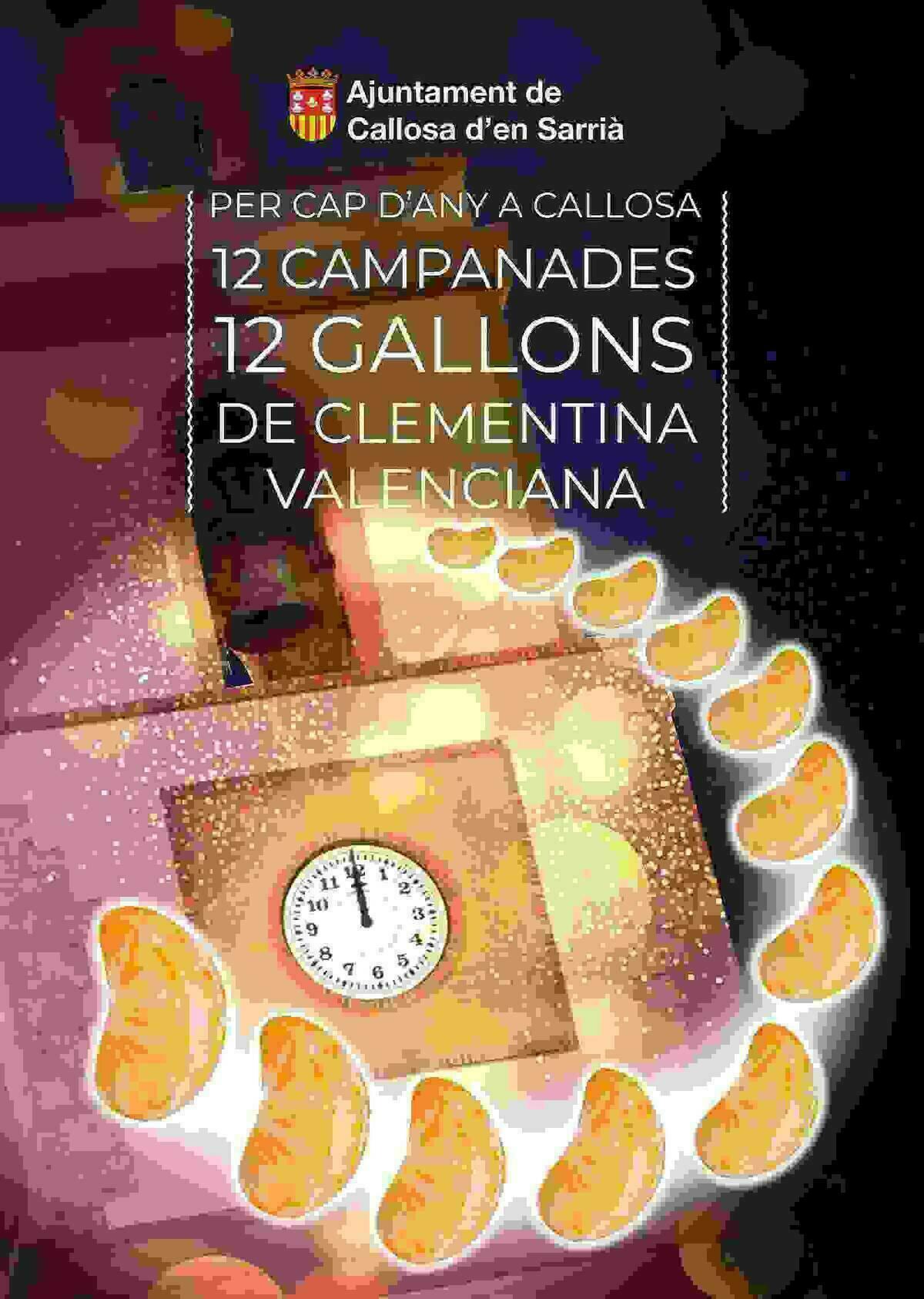 Callosa d’en Sarrià dará la bienvenida al año nuevo con gajos de clementinas en apoyo al sector citrícola valenciano
