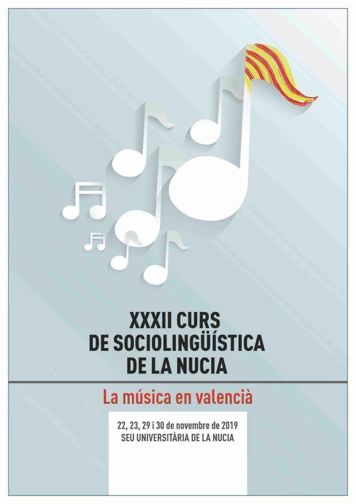 La Nucía · El XXXII Curs de Sociolingüística abordará “la música en valencià” 