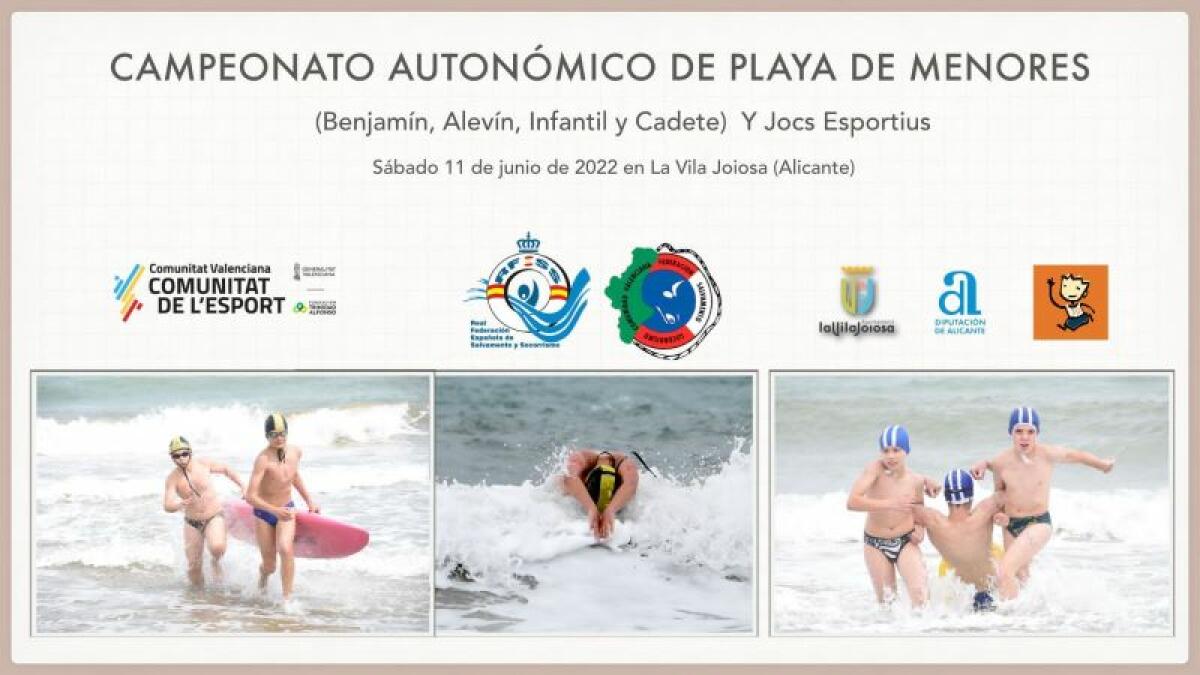 El Campeonato Autonómico de Playa de Menores se celebra en la playa Centro de la Vila Joiosa este fin de semana
