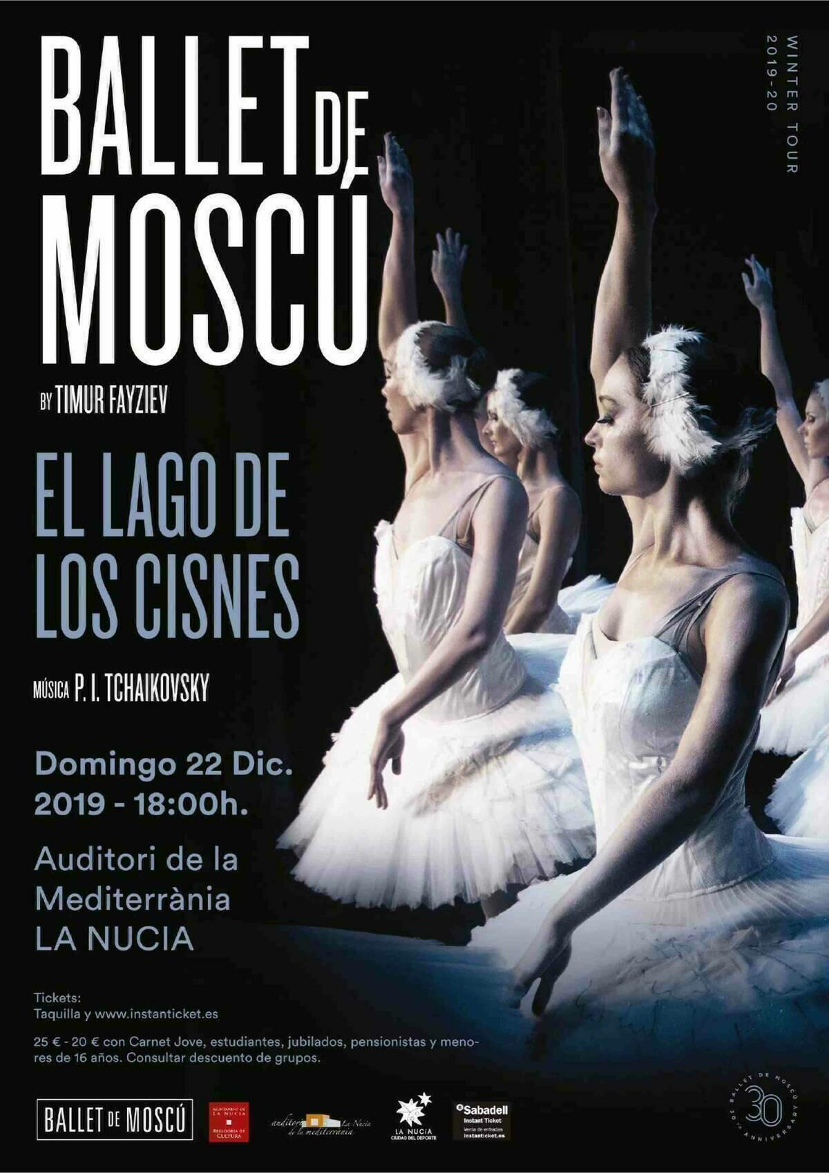 El Ballet de Moscú interpretará “El Lago de los Cisnes”  en La Nucía