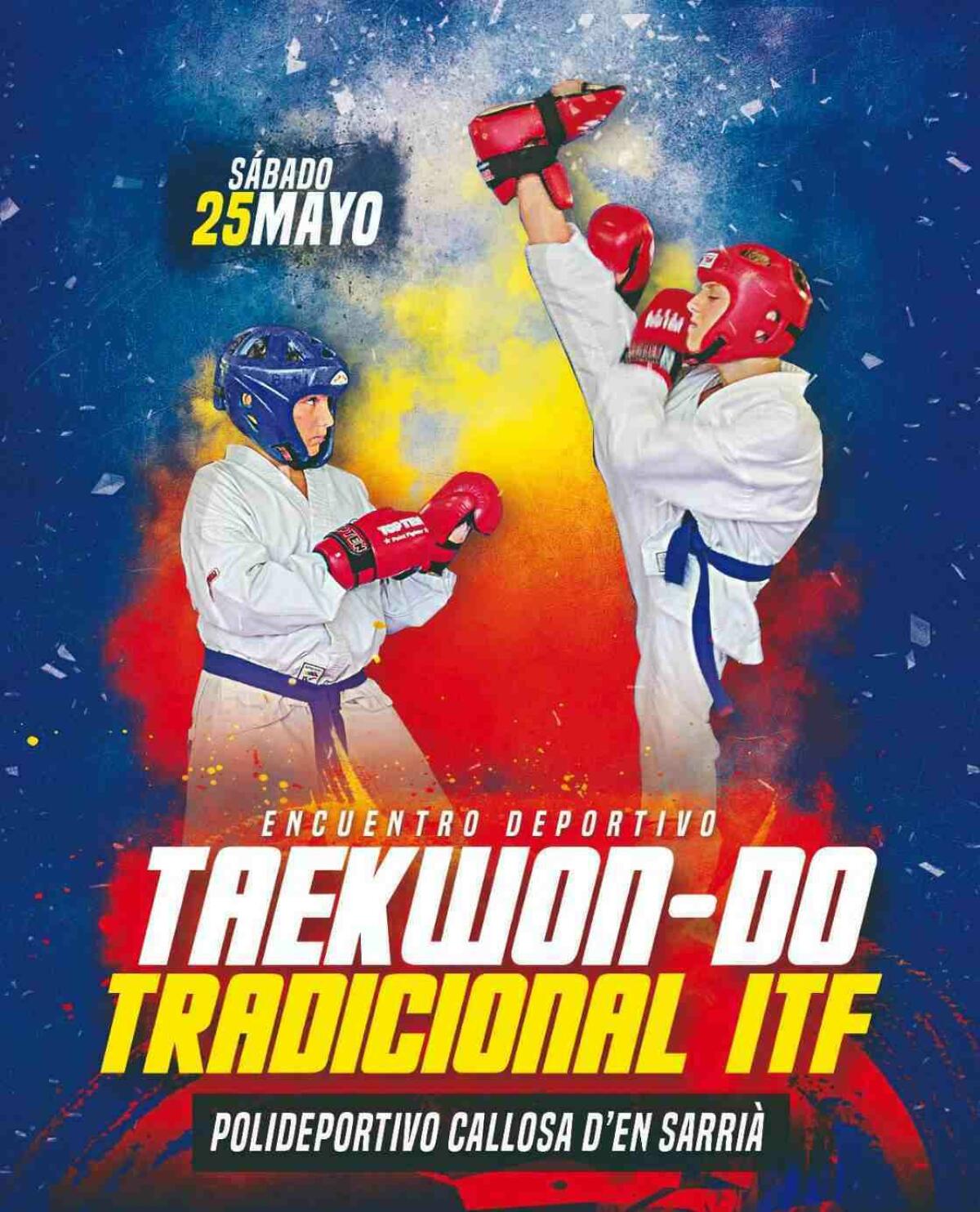 Callosa // El Polideportivo Municipal acoge el próximo 25 de mayo un encuentro de Taekwon-do Tradicional ITF