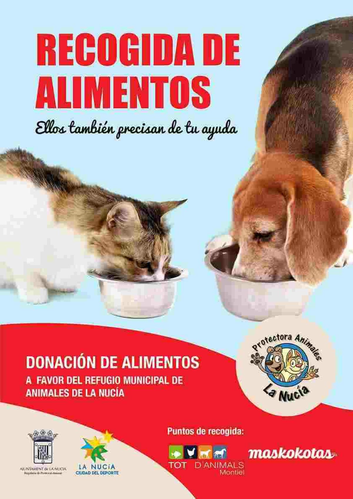 Campaña “Donación de Alimentos” para el Refugio de Animales.
