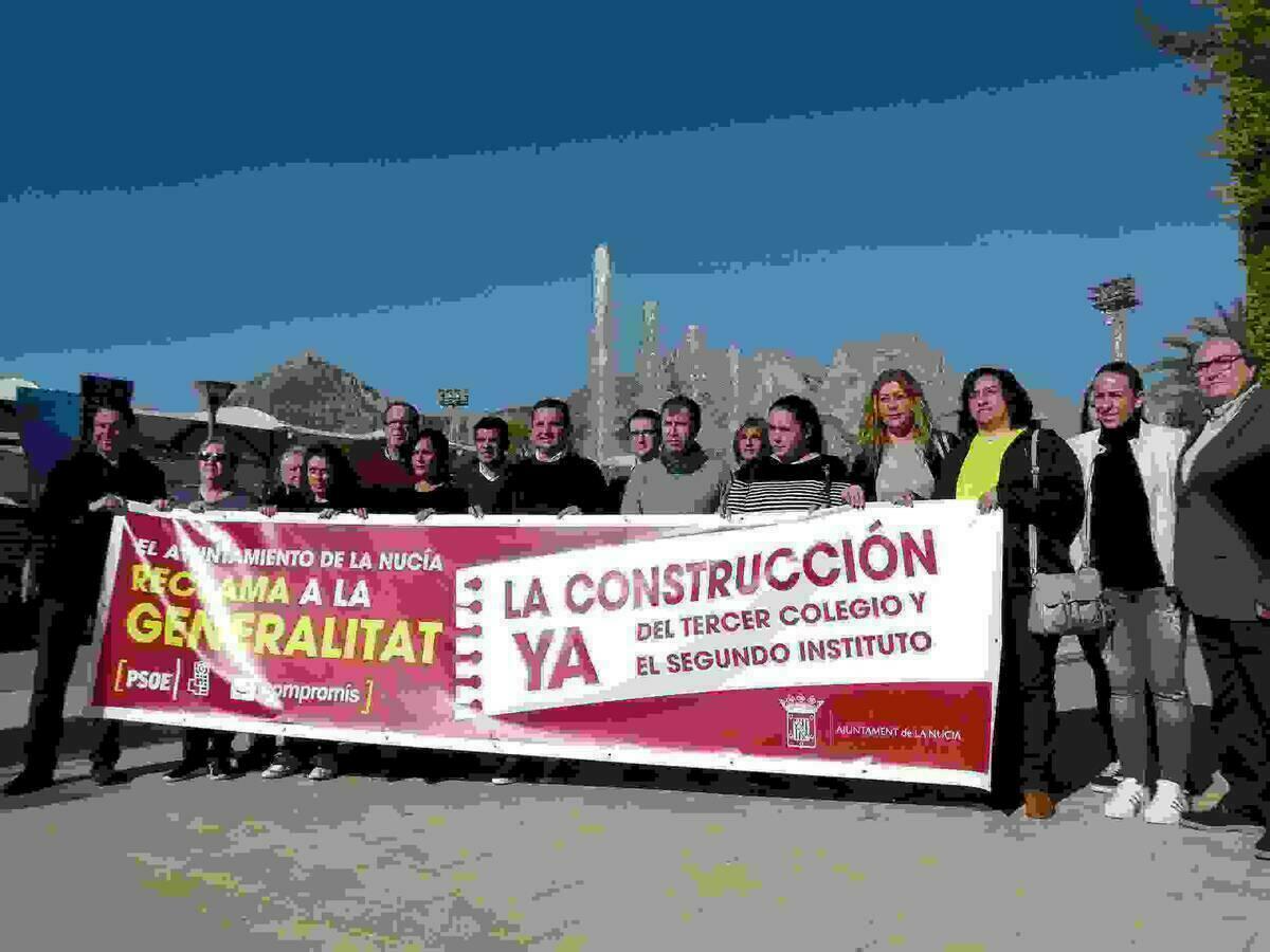 La Nucía // Comunidad Educativa exige a la Generalitat la “Construcción ya” del Tercer Colegio y el Segundo Instituto