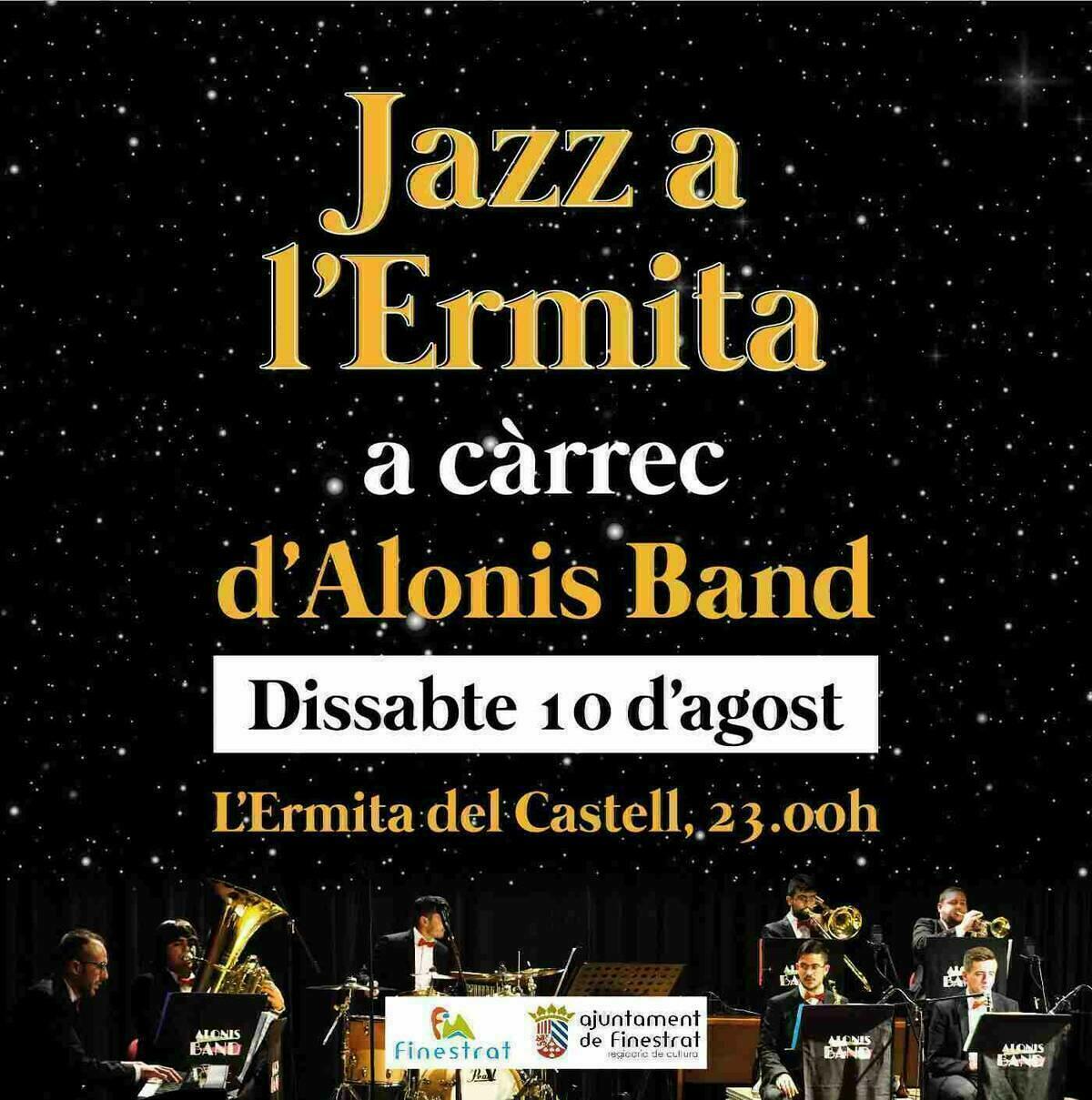 Llega el mejor jazz a la Ermita de Finestrat con la actuación de la Alonis Band