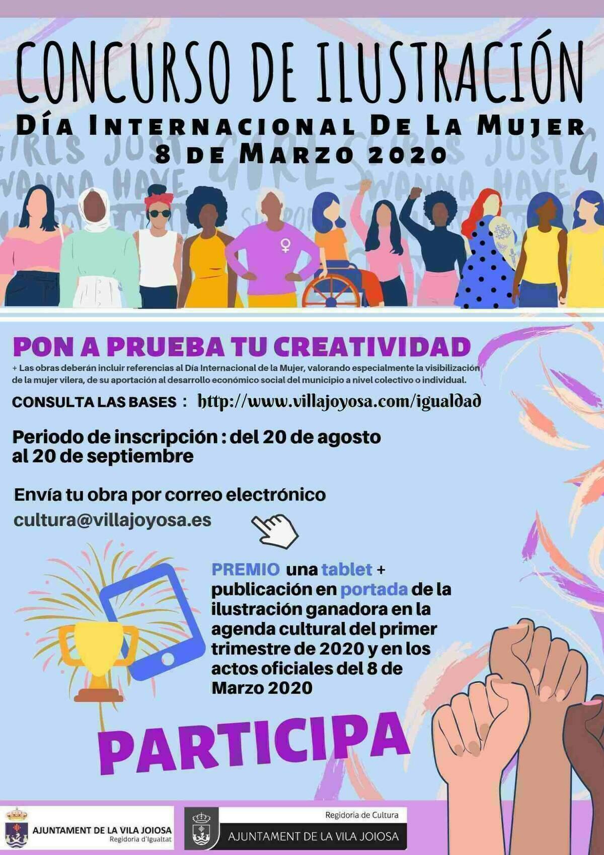 La Vila Joiosa organiza un concurso de ilustración sobre el Día Internacional de la Mujer – 8 de Marzo