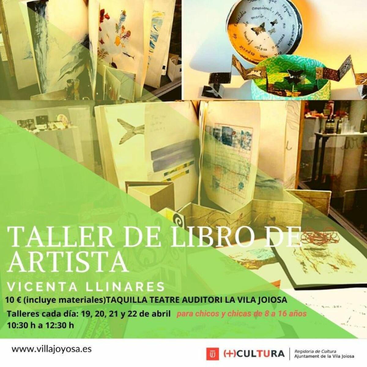 Cultura organiza un taller de libro de artista original conducido por la artista local Vicenta Llinares