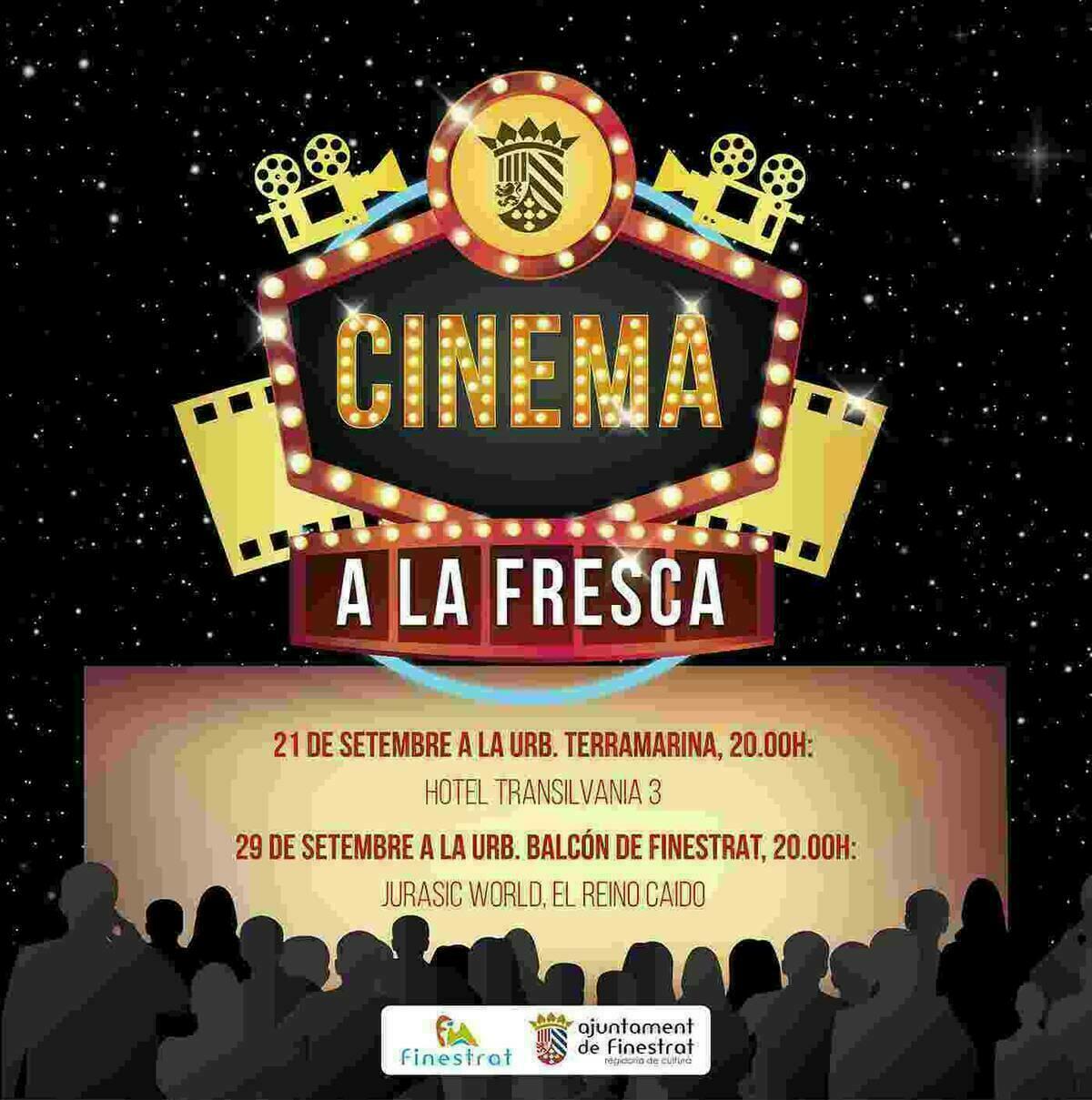 Este sábado llega el “Cinema a la fresca” a la urbanización Terra Marina de Finestrat con la proyección de “Hotel Transilvania 3”