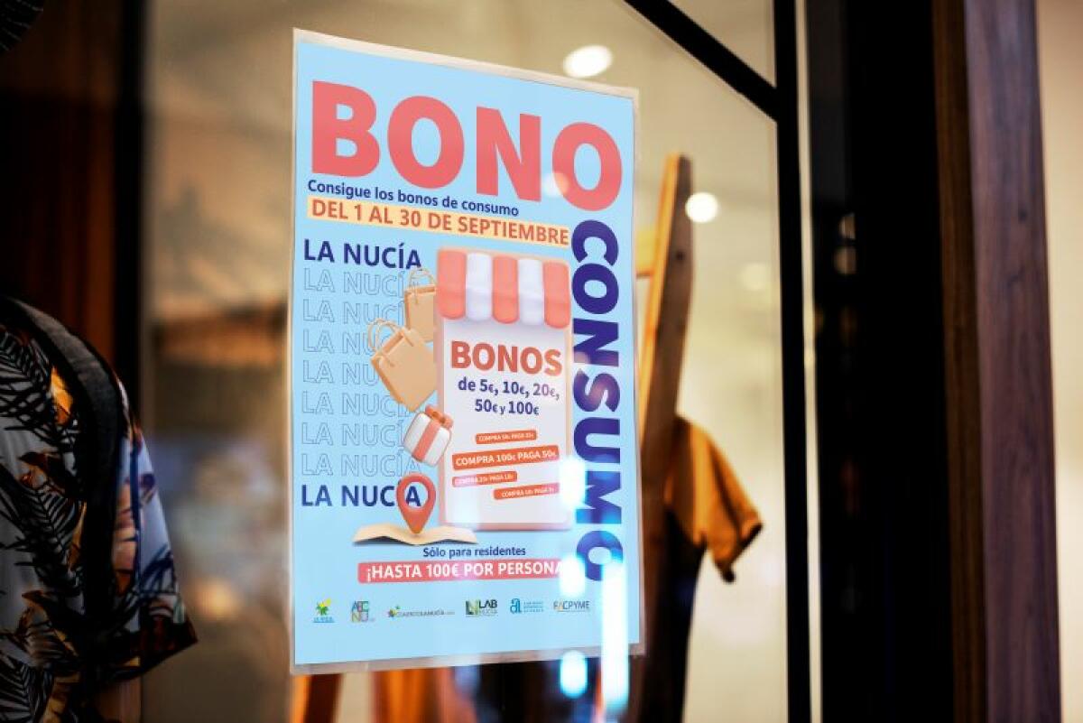 Mañana finaliza la Campaña de “Bonos Consumo de La Nucía”  
