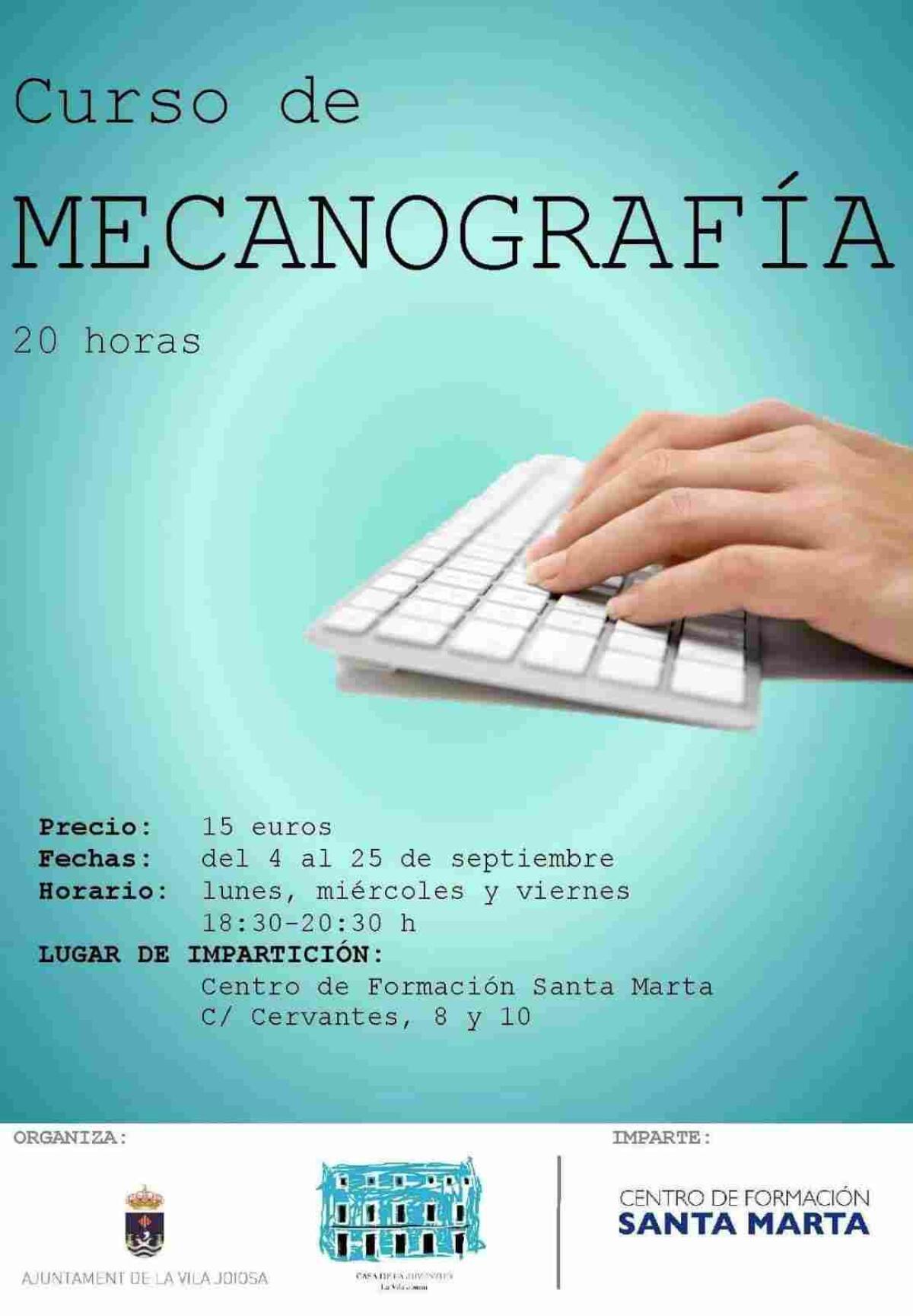 El ayuntamiento de la Vila Joiosa organiza un curso de mecanografía