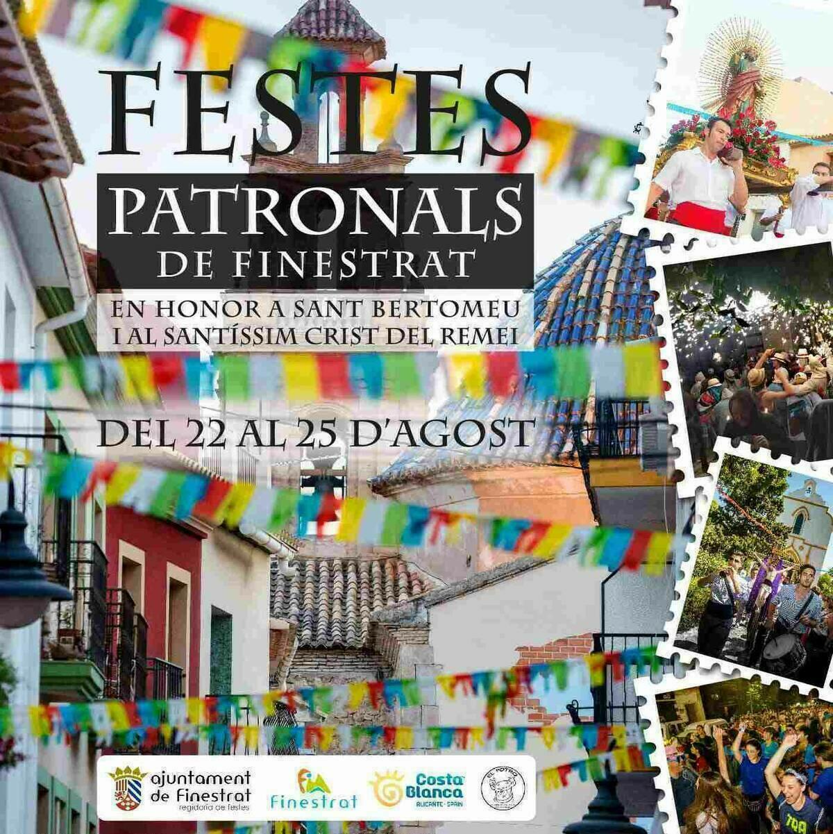 Finestrat vibra esta semana con sus Fiestas Patronales en honor a San Bartolomé y el Santo Cristo del Remedio