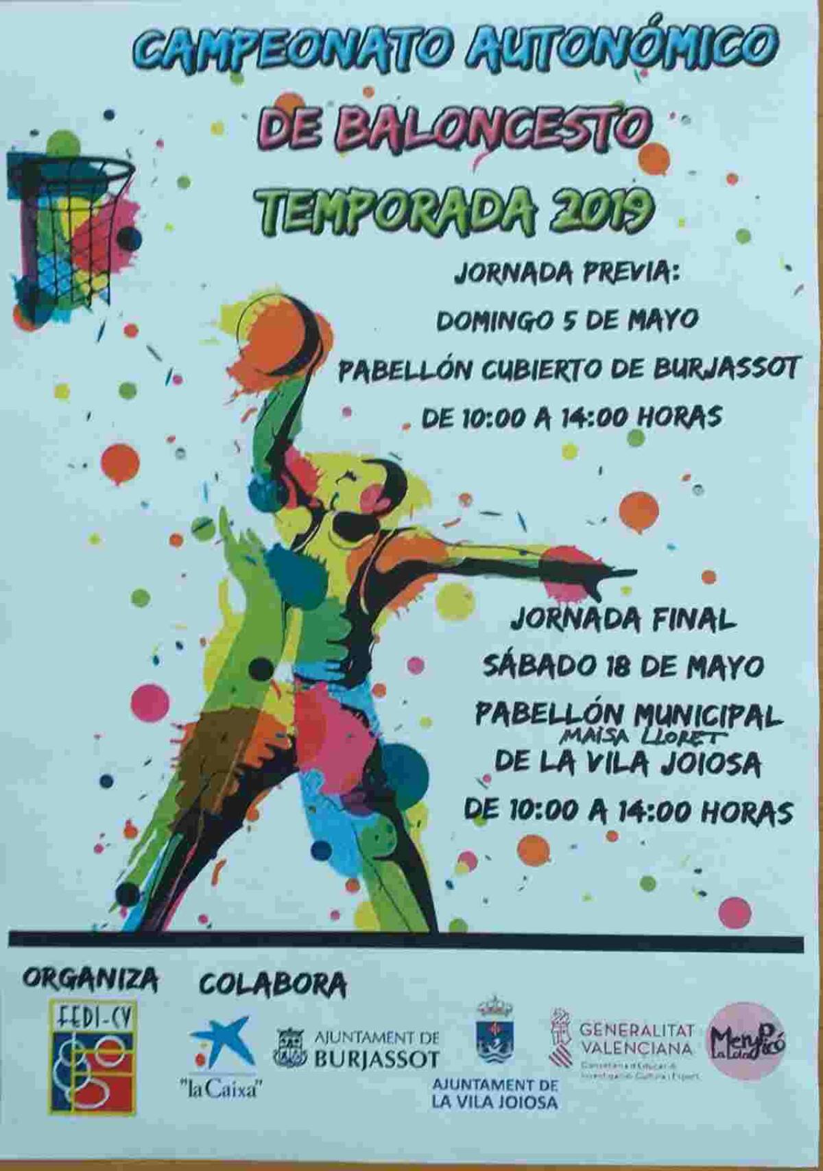 La Vila Joiosa, sede de la final del Campeonato Autonómico de Baloncesto de la Comunidad Valenciana