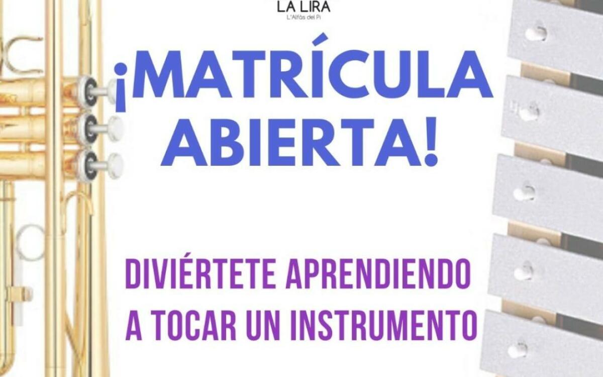 Abierto el plazo de matriculación online en la Escuela de Música La Lira de l’Alfàs.
