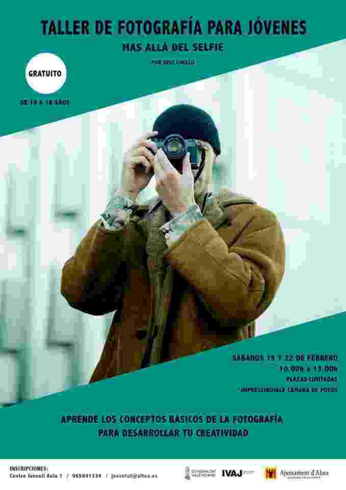 Altea · Juventud organiza el taller de fotografía ‘’Más allá del Selfie’’