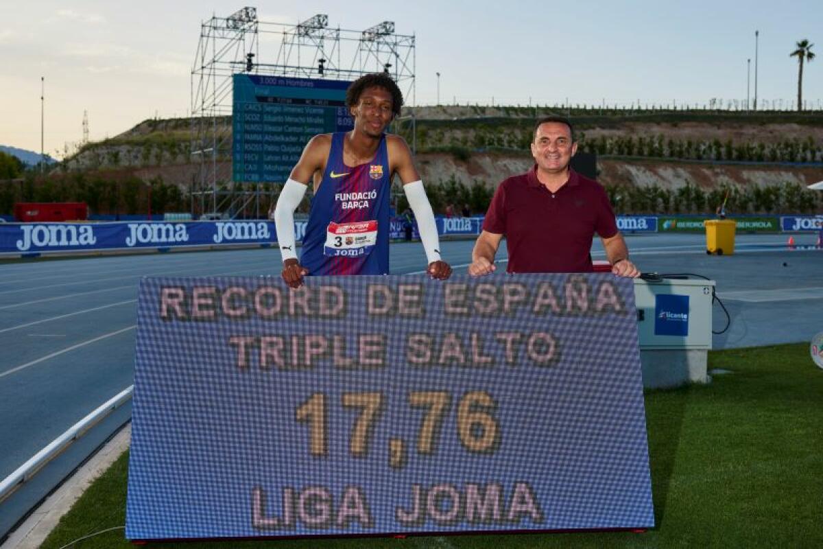 Jordan Díaz bate el récord de España de triple salto en La Nucía con la mejor marca mundial 2022