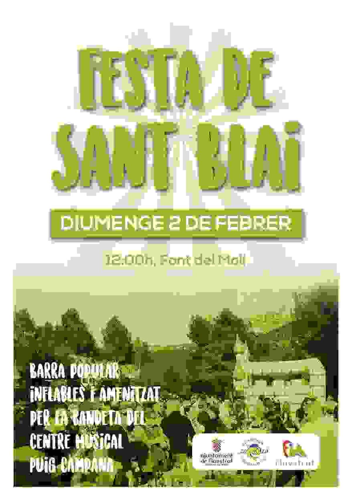 Finestrat celebra este domingo la festividad de Sant Blai en el área recreativa de la Font del Molí con la Llampuga Comissió 2020