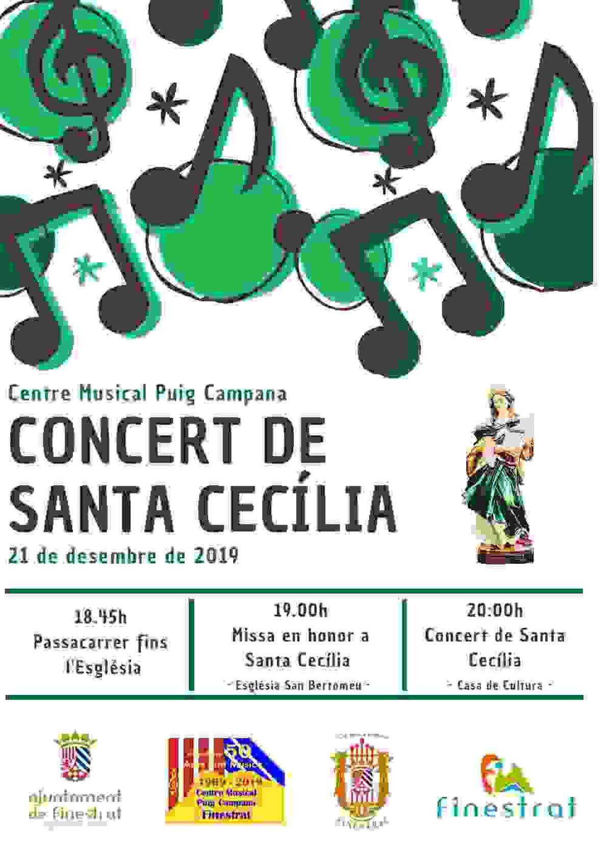 Siguen los actos por el 50º aniversario de la refundación del Centre Musical Puig Campana con la Semana de la Música en honor a Santa Cecilia