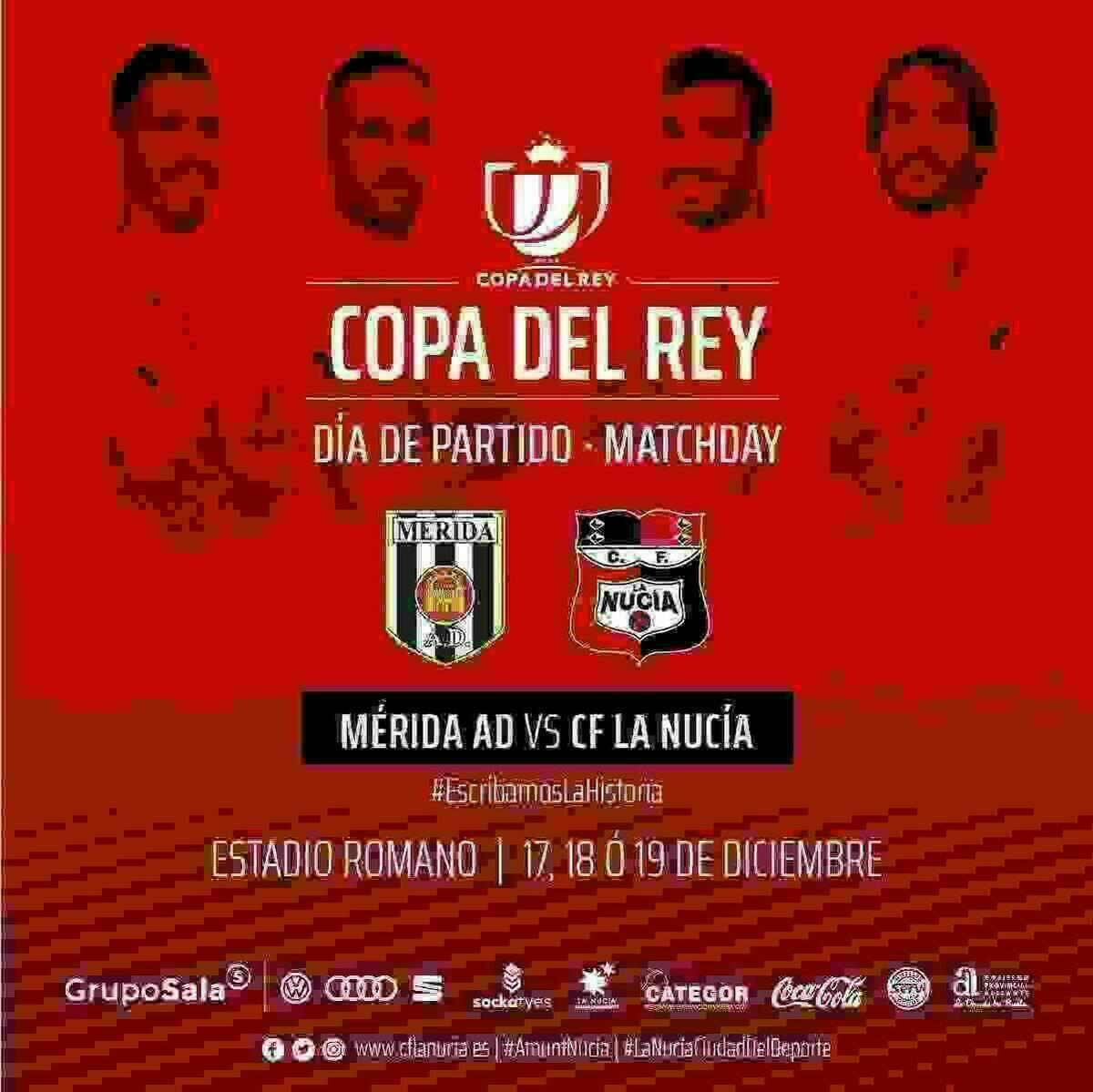 El C.F. La Nucía debutará en la Copa del Rey ante el Mérida