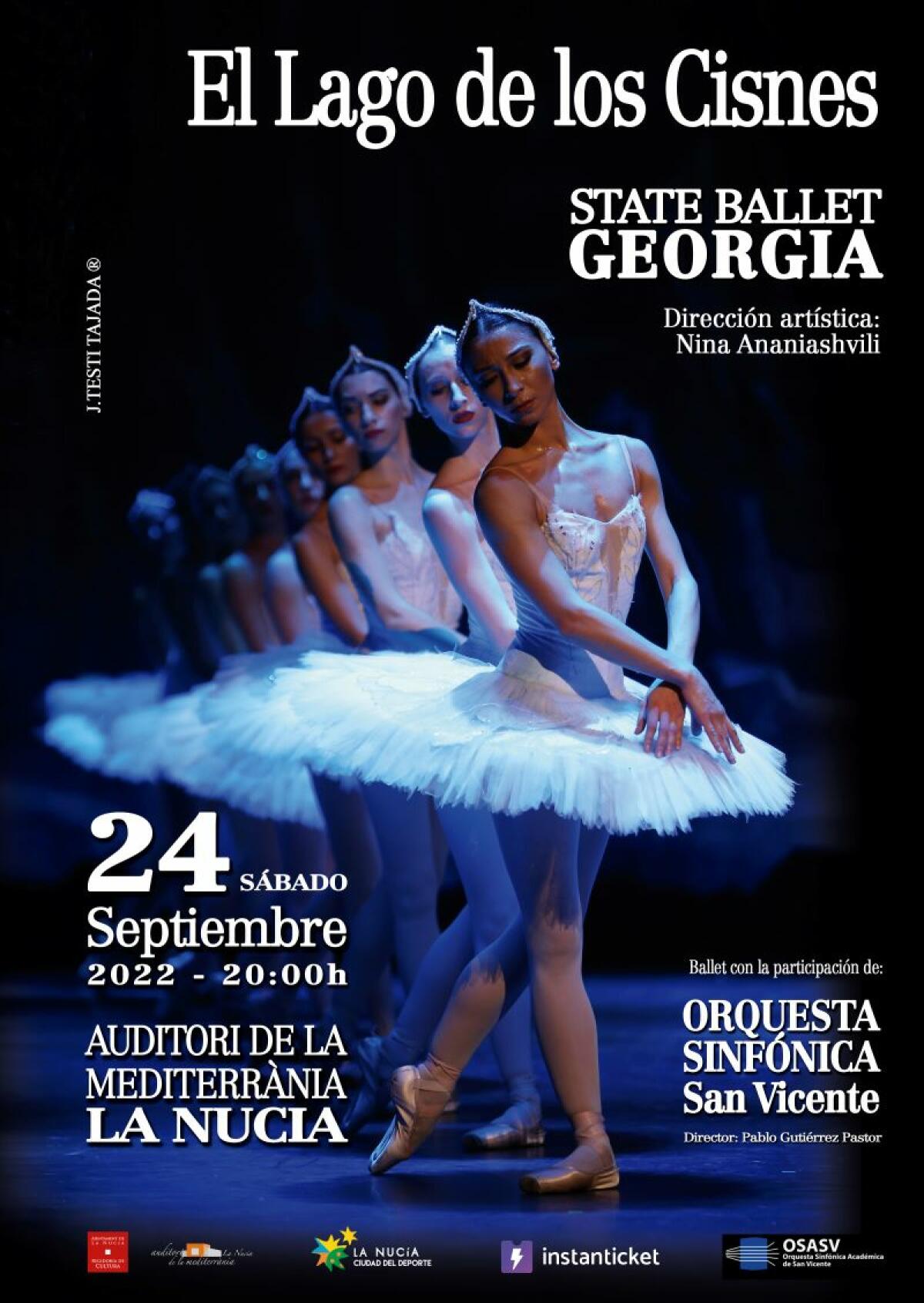 Este sábado El Ballet de Georgia representará “El Lago de los Cisnes” 