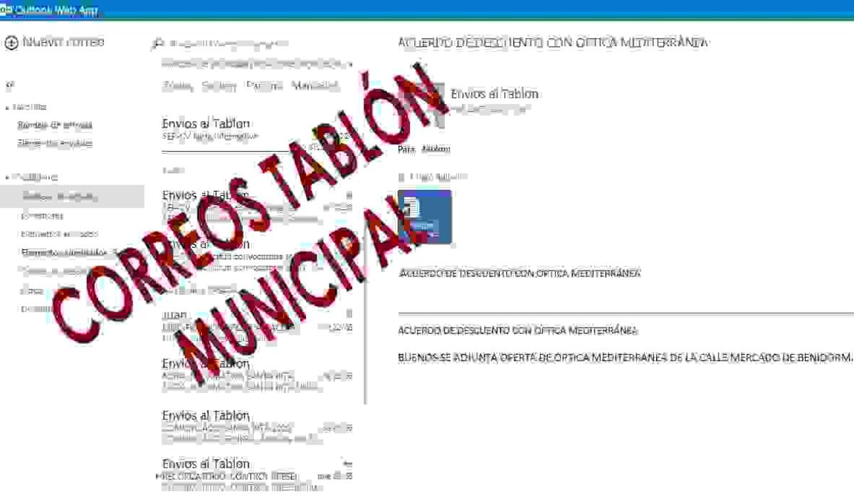 Cs Benidorm denuncia que el PP censura los comunicados remitidos al tablón de anuncios interno y a la web municipal