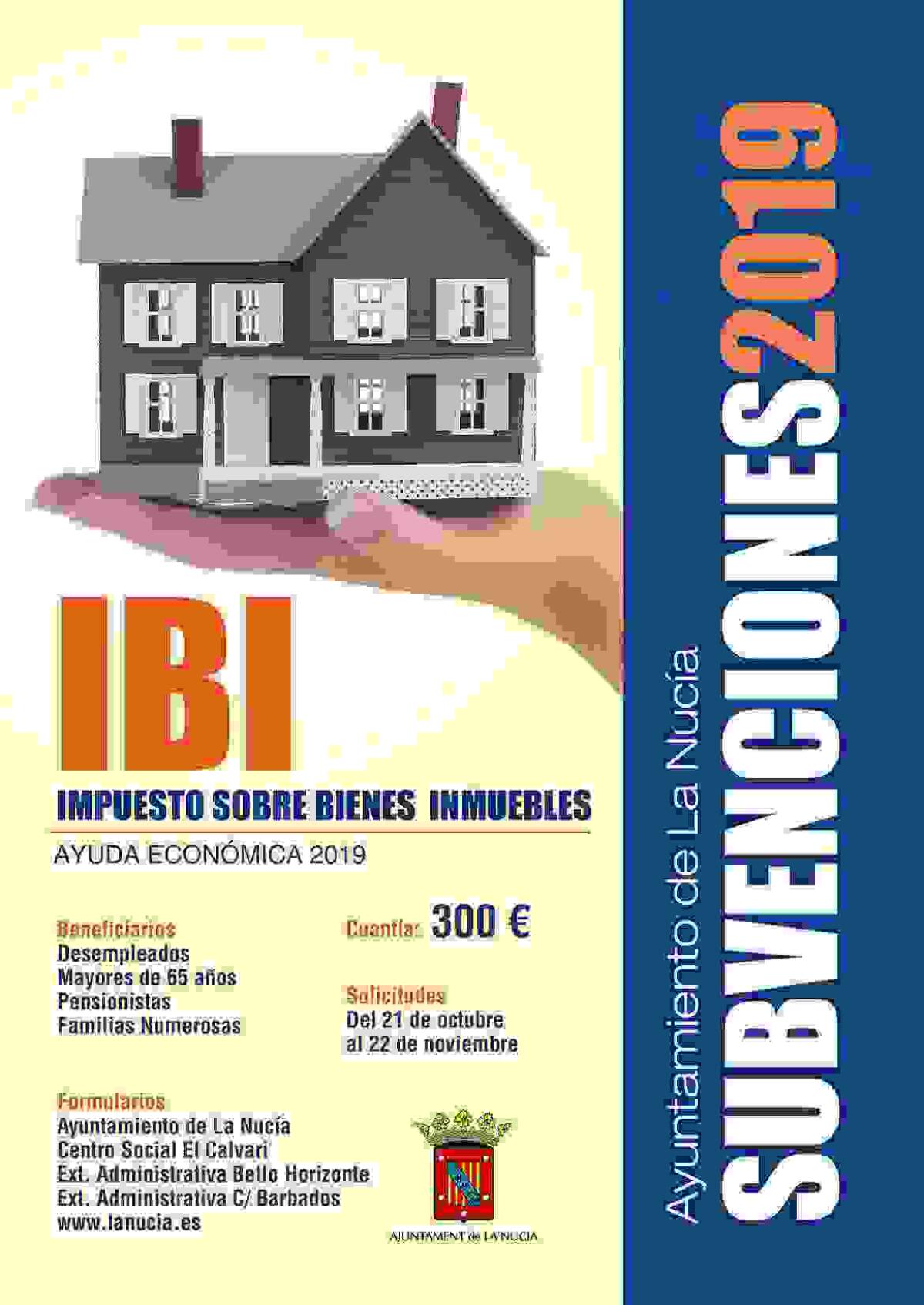 Última semana para solicitar la subvención del IBI en La Nucía