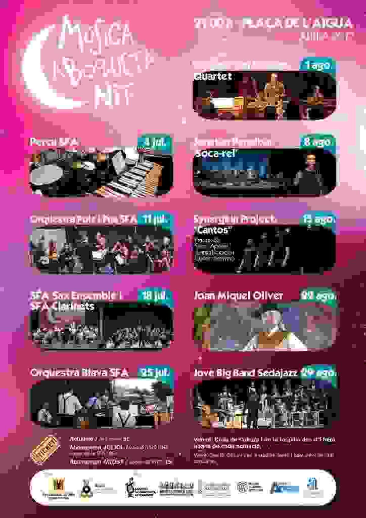 Altea · Jazz, canto de estilo, cantautores y música contemporánea protagonizan “Música a Boqueta Nit” en el mes de agosto