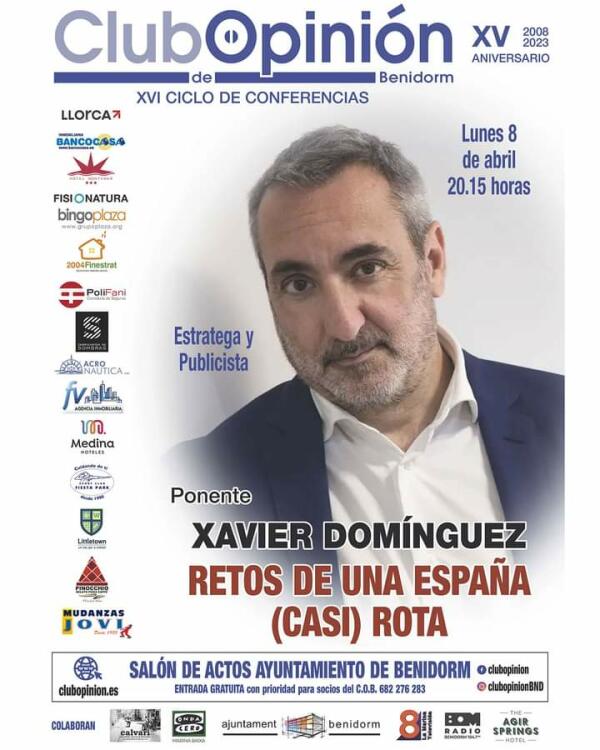 Xavier Domínguez: “La clase política española está a años de luz de todos los países del continente americano”.